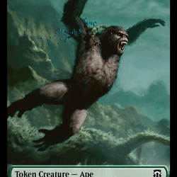 Ape // Plant Double-Sided Token [Modern Horizons 3 Commander Tokens]