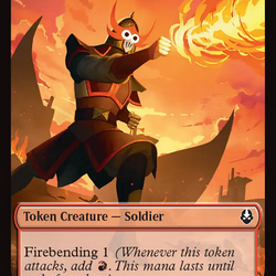 Ally (0008) // Soldier (0002) Double-Sided Token [Avatar: The Last Airbender Tokens]