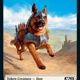 Dog // Saproling Double-Sided Token [Core Set 2021 Tokens]