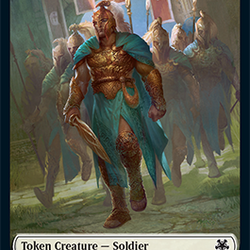 Soldier // Drake Double-Sided Token [Game Night: Free-for-All Tokens]
