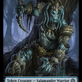 Salamander Warrior // Shapeshifter Double-Sided Token [The Lost Caverns of Ixalan Commander Tokens]