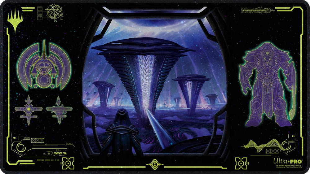UP PLAYMAT MTG EDGE OF ETERNITIES BLACK  HOLOFOIL