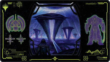 UP PLAYMAT MTG EDGE OF ETERNITIES BLACK  HOLOFOIL