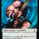 Ajani's Pridemate // Ajani Resolute Double-Sided Token [Reality Fracture Tokens]