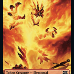 Elemental // Aven Initiate Double-Sided Token [Double Masters 2022 Tokens]