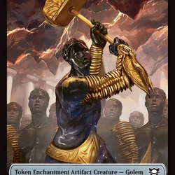 Insect // Golem (0013) Double-Sided Token [Edge of Eternities Commander Tokens]
