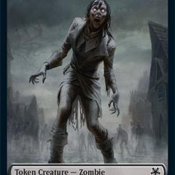Zombie // Human Soldier Double-Sided Token [Game Night: Free-for-All Tokens]
