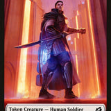 Beast // Human Soldier (005) Double-Sided Token [Ikoria: Lair of Behemoths Tokens]