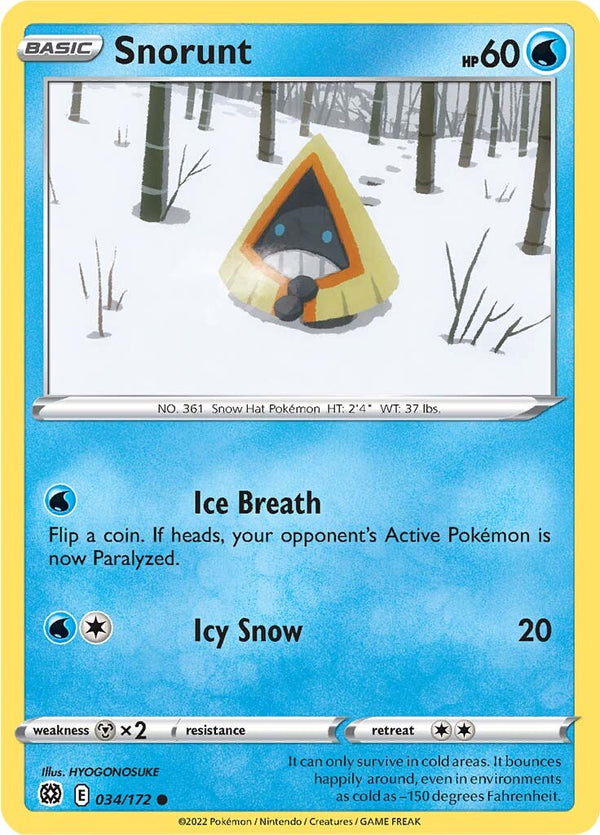 Snorunt (034/172) [Sword & Shield: Brilliant Stars]