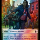 Human (0038) // Food (0059) Double-Sided Token (Surge Foil) [Doctor Who Tokens]
