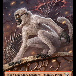 First Mate Ragavan // Thopter Double-Sided Token [March of the Machine Tokens]