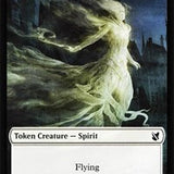 Spirit // Human Double-Sided Token [Commander 2019 Tokens]