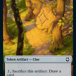 Clue // Treasure Double-Sided Token [Dungeons & Dragons: Adventures in the Forgotten Realms Commander Tokens]