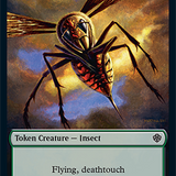 Insect // Human Warrior Double-Sided Token [Starter Commander Decks]