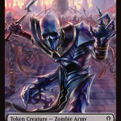 Rogue // Zombie Army Double-Sided Token [Reality Fracture Commander Tokens]