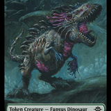 Fungus Dinosaur // Gnome Soldier Double-Sided Token [The Lost Caverns of Ixalan Tokens]