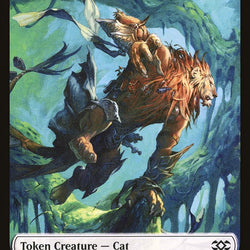 Angel // Cat Double-Sided Token [Double Masters Tokens]