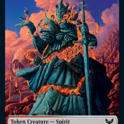 Spirit // Treasure Double-Sided Token [Strixhaven: School of Mages Tokens]