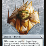 Treasure // Daretti Emblem Double-Sided Token [Secret Lair Drop Series]