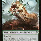Phyrexian Wurm // Phyrexian Insect Double-Sided Token [Phyrexia: All Will Be One Commander Tokens]