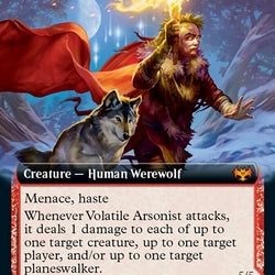 Volatile Arsonist // Dire-Strain Anarchist (Extended Art) [Innistrad: Crimson Vow]