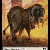 Phyrexian Golem // Ox Double-Sided Token [Commander Masters Tokens]