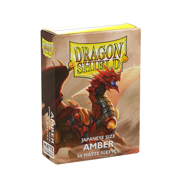 DRAGON SHIELD SLEEVES MATTE JAPANESE AMBER 60CT