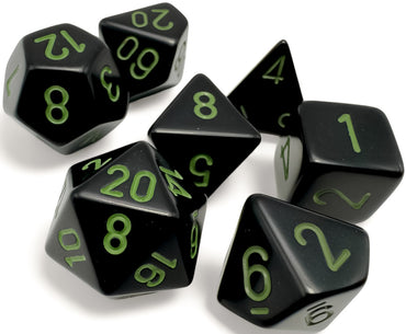 OPAQUE POLYHEDRAL DICE 7-Die Set