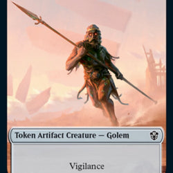 Golem (027) // Thopter Double-Sided Token [Commander 2021 Tokens]