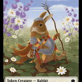 Octopus // Rabbit Double-Sided Token [Bloomburrow Commander Tokens]
