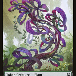 Cat Beast // Plant Double-Sided Token [Zendikar Rising Tokens]
