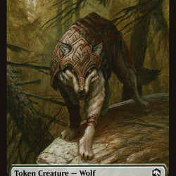 Wolf // Boo Double-Sided Token [Dungeons & Dragons: Adventures in the Forgotten Realms Tokens]