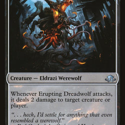 Smoldering Werewolf // Erupting Dreadwolf [Eldritch Moon]