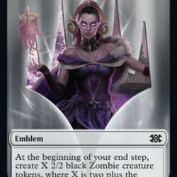 Liliana, the Last Hope Emblem // Spirit (002) Double-Sided Token [Double Masters 2022 Tokens]