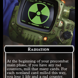 Radiation // Warrior Double-Sided Token [Fallout Tokens]