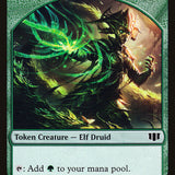 Elf Druid // Beast (020/036) Double-Sided Token [Commander 2014 Tokens]
