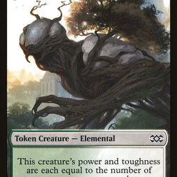 Clue // Elemental Double-Sided Token [Double Masters Tokens]