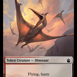 Warrior // Dinosaur Double-Sided Token [Doctor Who Tokens]