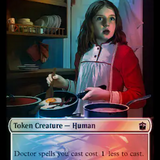 Human (0037) // Food (0059) Double-Sided Token (Surge Foil) [Doctor Who Tokens]