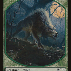 Human // Wolf Double-Sided Token [Friday Night Magic 2012]
