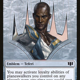 Teferi, Temporal Archmage Emblem // Zombie (011/036) Double-Sided Token [Commander 2014 Tokens]