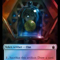 Copy // Clue (0055) Double-Sided Token (Surge Foil) [Doctor Who Tokens]