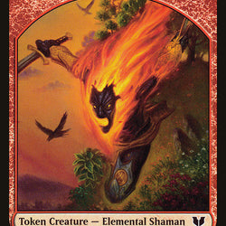 Knight (004) // Elemental Shaman Double-Sided Token [Commander 2015 Tokens]