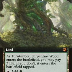Turntimber Symbiosis // Turntimber, Serpentine Wood (Extended Art) [Zendikar Rising]