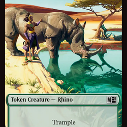 Rhino (029) // Elephant (028) Double-Sided Token (Surge Foil) [Marvel Super Heroes Commander Tokens]