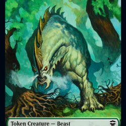 Beast (19) // Elephant Double-Sided Token [Commander Legends Tokens]