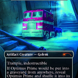 Darksteel Colossus - Optimus Prime (Borderless) [Secret Lair Drop Series]