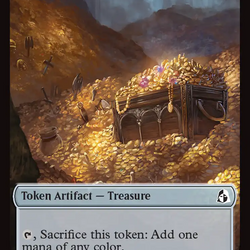 Dragon // Treasure Double-Sided Token [Reality Fracture Tokens]