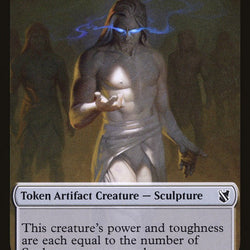 Bird (002) // Sculpture Double-Sided Token [Commander 2019 Tokens]