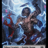 Zombie Rogue // Plot Double-Sided Token [Outlaws of Thunder Junction Tokens]